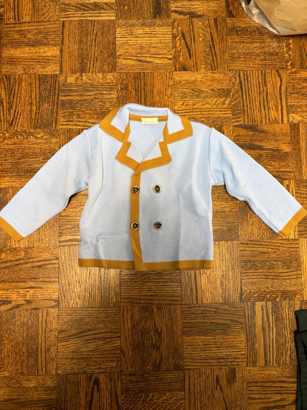 Children's Light Blue Knit Cardigan